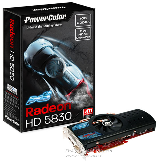 PowerColor PCS+ Radeon HD 5830 1GB GDDR5