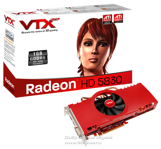 VTX3D Radeon HD 5830 1GB GDDR5