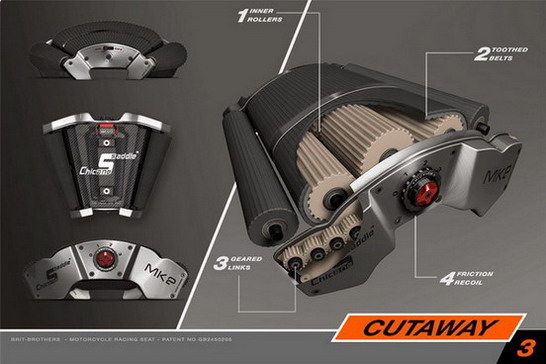 Chicane Saddle Cutaway