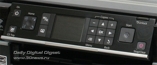 Epson Stylus Photo TX710W. Панель управления