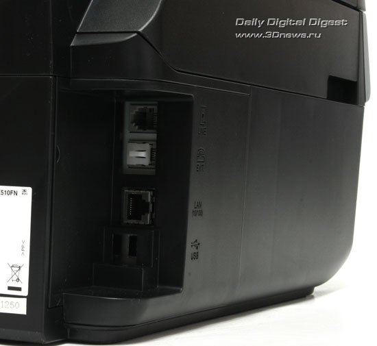 EPSON Stylus Office TX510FN. Ккоммуникационные разъемы