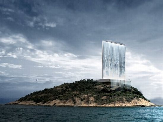 Башня-водопад обеспечит электричеством Олимпийские игры 2016