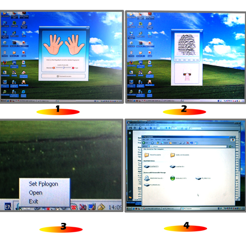 USB-сканер отпечатков пальцев Сhinavasion
