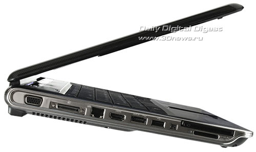HP Pavilion dv6. Вид слева