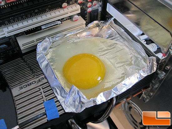 Приготовление яичницы с помощью GTX 480