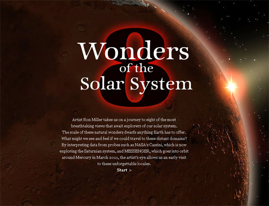 8 чудес Солнечной системы глазами художника Рона Миллера 