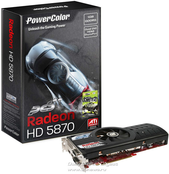 PowerColor PCS++ Radeon HD 5870 1GB GDDR5 (DiRT-2 Edition)