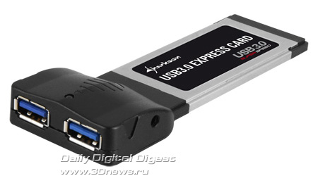 ExpressCard адаптер USB 3.0 от Sharkoon Sharkoon_USB_30_Host_ExpressCard