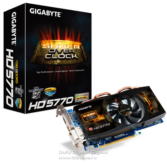 GIGABYTE добавила Radeon HD 5770 в серию Super Overclock GIGABYTE_GV-R577SO-1GD