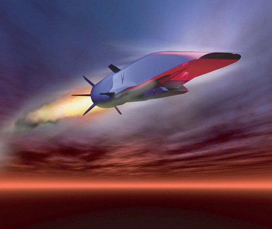 Изображение гиперзвукового ЛА X-51A во время полета
