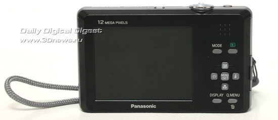 Panasonic LUMIX DMC-FP1. Вид сзади