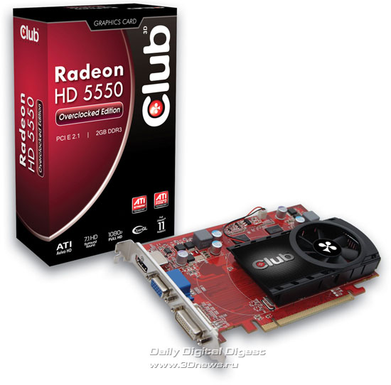 Club 3D Radeon HD 5550 Overclocked Edition