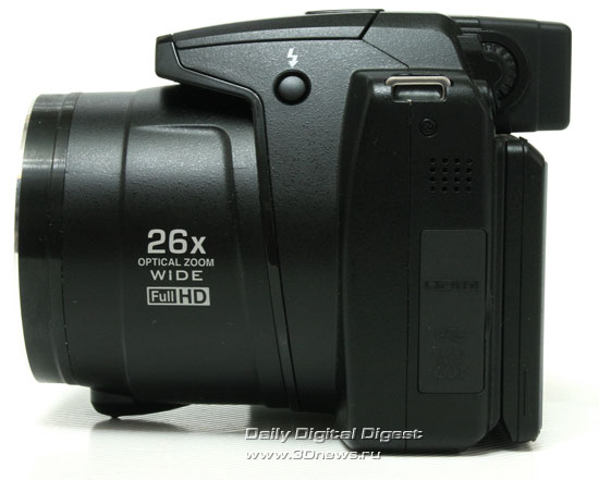 Nikon Coolpix P100. Вид слева Nikon Coolpix P100. Вид слева