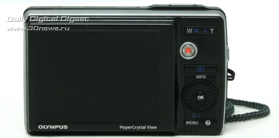 Olympus mju 9010. Вид сзади.