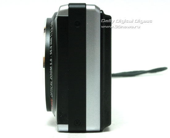 Olympus mju 9010. Вид слева