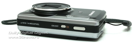 Olympus mju 9010. Вид сверху
