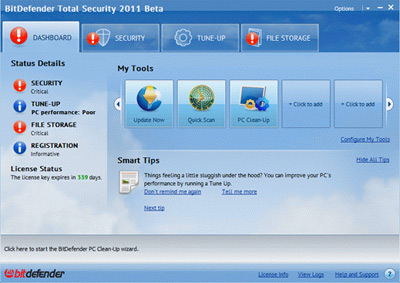 �������� ������ ����-������ BitDefender Total Security 2011