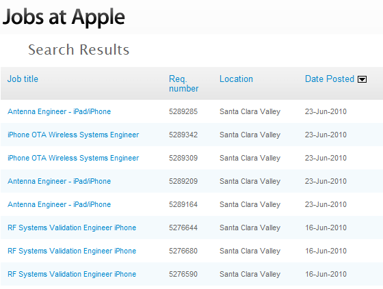 Apple нанимает целый штат инженеров по антеннам engineers Apple нанимает целый штат инженеров по антеннам