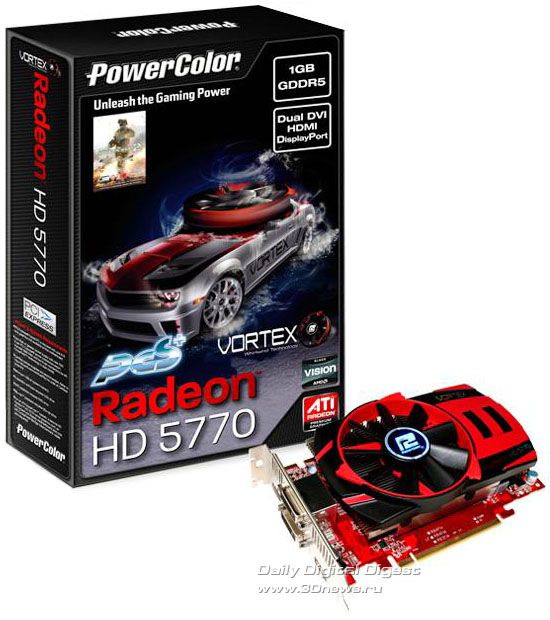 PowerColor PCS+ Radeon HD 5770 1GB GDDR5 Vortex Edition