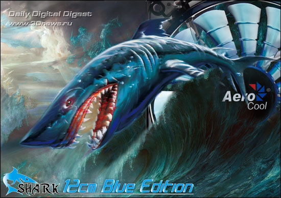 Aerocool 12cm SHARK Blue Edition Fan