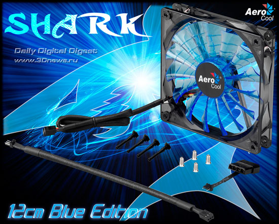 Aerocool 12cm SHARK Blue Edition Fan
