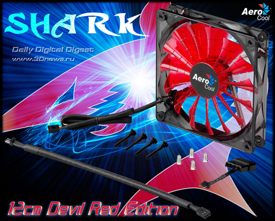 Aerocool 12cm SHARK Devil Red Edition Fan