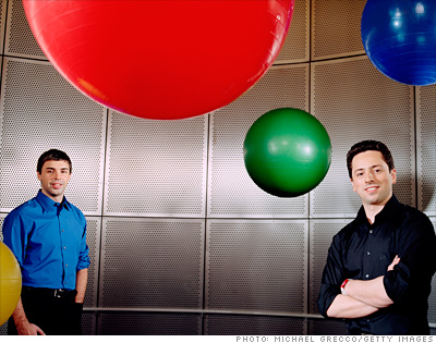Основатели Google Ларри Пейдж (Larry Page) и Сергей Брин (Sergey Brin)