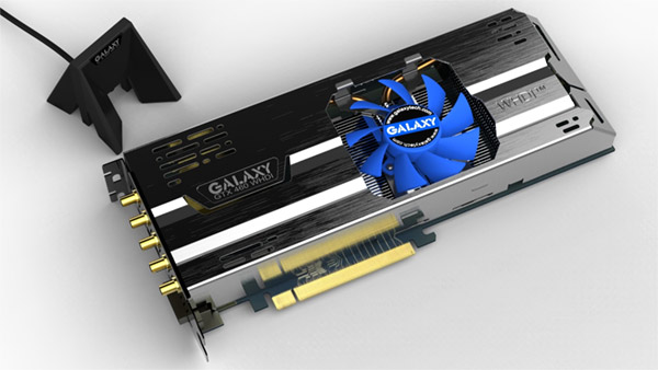 Фото дня: Galaxy GTX 460 WHDI с поддержкой беспроводной передачи 
Full HD