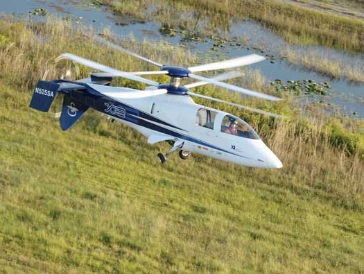 Вертолет Sikorsky X2 удалось разогнать до рекордной скорости