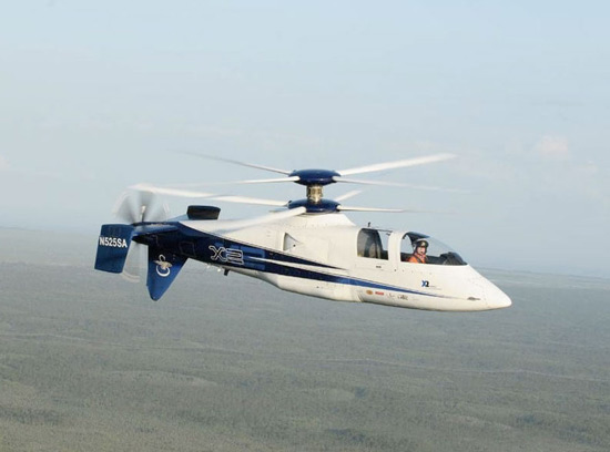 Вертолет Sikorsky X2 удалось разогнать до рекордной скорости