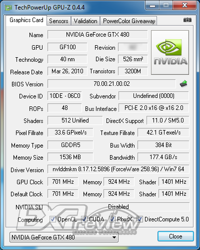 Первые тесты NVIDIA GF100 с 512 ядрами CUDA?