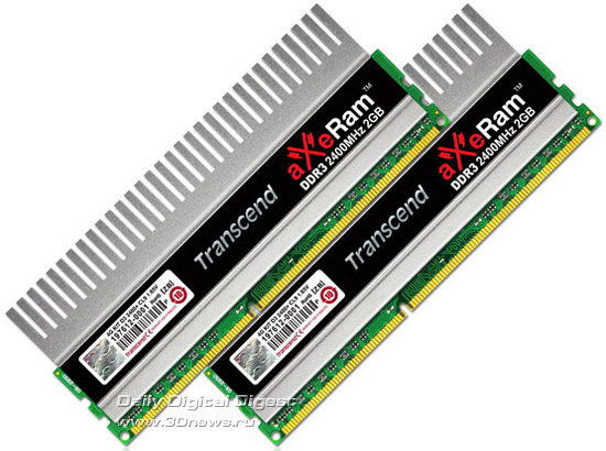 Transcend 4GB aXeRam DDR3-2400 Memory Kit