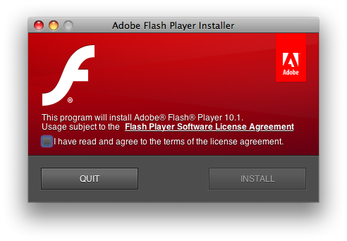 Установка Flash Player 10.1 на Mac OS X