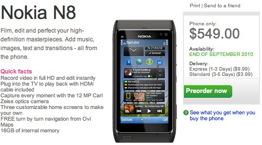   Nokia N8  