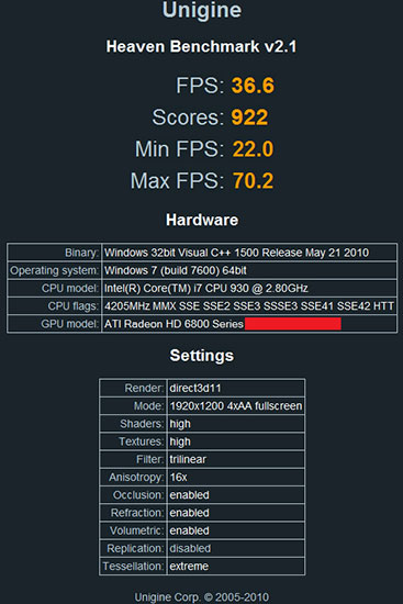 Тестирование Radeon HD 6870