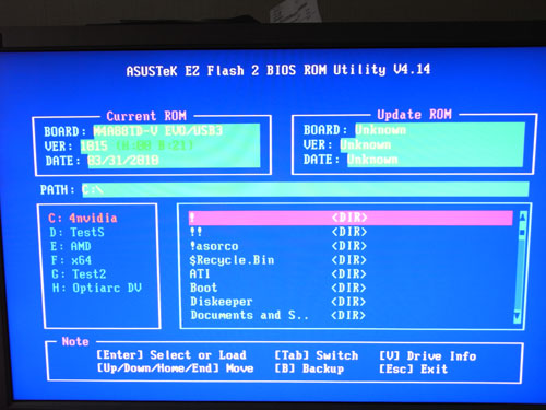 ASUS M4A88TD-V EVO/USB3 EZ Flash 2