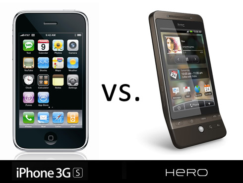 apple iphone 3gs vs htc hero HTC: тихий и грозный соперник Apple iPhone