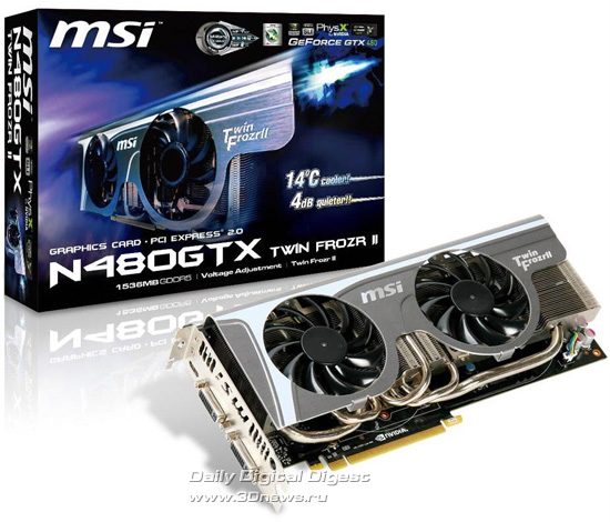 MSI N480GTX Twin Frozr II