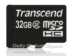 Transcend 32GB microSDHC Class 2 Сard