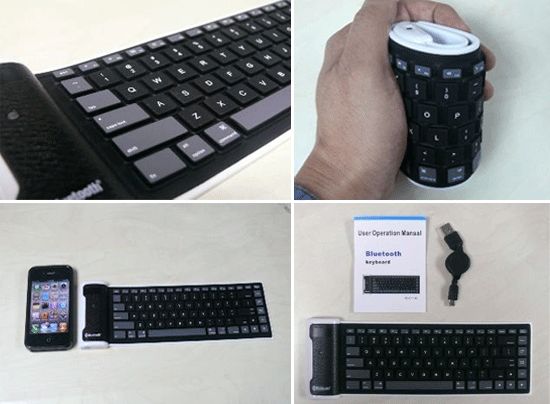 Mini Rollable Bluetooth Keyboard
