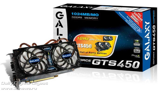 GALAXY GeForce GTS 450 HOF (Hall of Fame) Edition