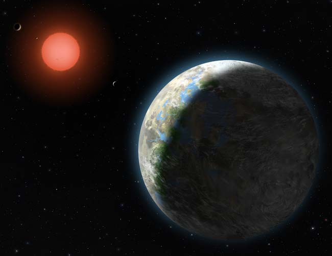 Планеа земного типа в звездной системе Gliese 581