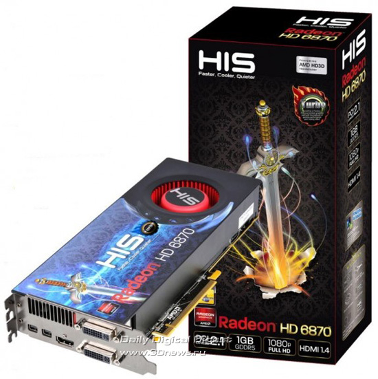 HIS Radeon HD 6870 Fan Turbo 1GB GDDR5