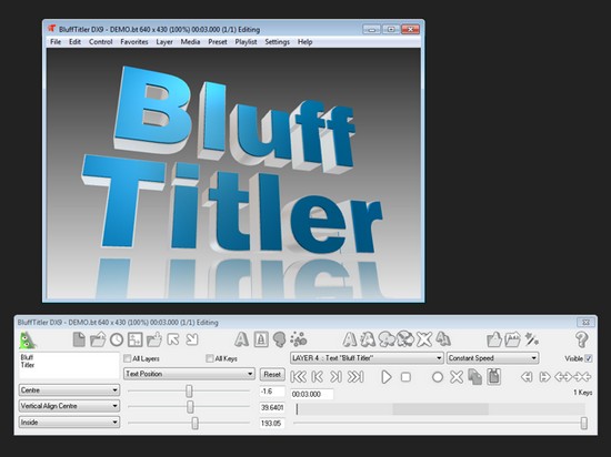 Программа для создания титров- BluffTitler DX9 8.4.0.2