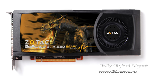 ZOTAC анонсировала GeForce GTX 580 AMP! Edition!