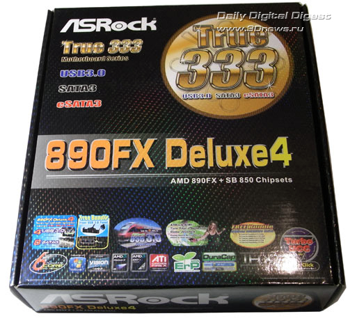 ASRock 890FX Deluxe4 коробка