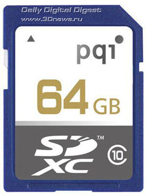 PQI 64GB Class 10 SDXC Card PQI 64GB Class 10 SDXC Card