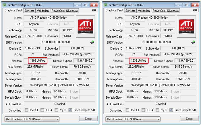 ������� �� AMD: Radeon HD 6950 ������������ � Radeon HD 6970
