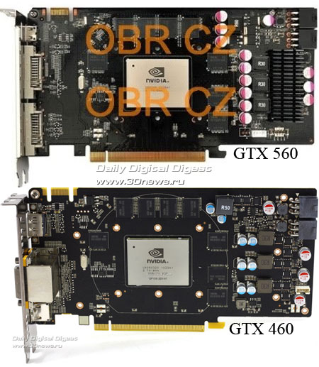 �������� ������ � GeForce GTX 560: ����������, �����, ��������������
