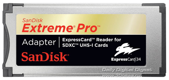 SanDisk Extreme Pro Adapter/ExpressCard Reader for SDXC UHS-I Cards